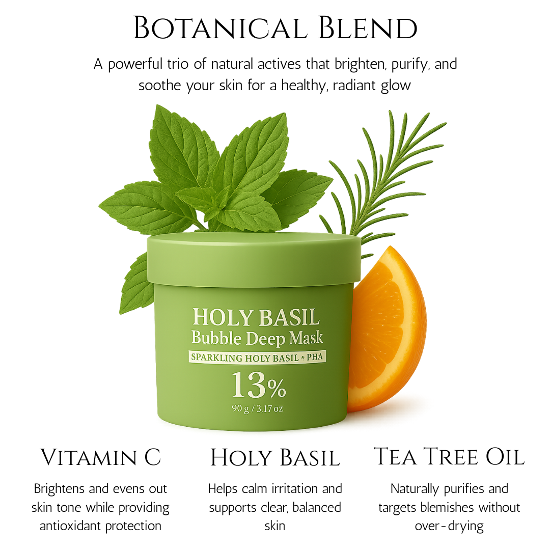 Holy Basil Bubble Mask